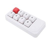 Cuifati Tastiera Numerica Meccanica USB C Cablata, 8 Tasti Numpad Scambiabile a Caldo, Pad del Numero Macro Completamente Programmabile, Tastiera per Vittorie 7 8 10 (WHITE)