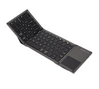 Cuifati Tastiera Pieghevole, Tastiera Portatile Wireless 78 Tasti con Touchpad Sensibile, Tastiera Pieghevole Ultra Sottile Tascabile per Android per OS X per Windows