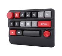 Cuifati Tastierino Numerico Meccanico RGB Wireless, Tastiera a 15 Tasti Programmabile con Macro Sostituibili a Caldo con Controllo Tramite Manopola Joystick Tastierino Numerico, per PC (rosso)