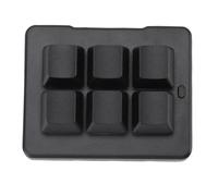 Cuifati Tastierino Programmabile Macro a 6 Tasti, Tastiera Meccanica Programmabile con Una Sola Mano, Bluetooth, Wireless, USB, Cablata, per Uso Industriale, di Gioco e di Lavoro