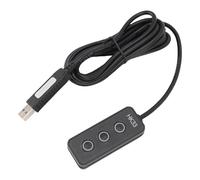 Cuifati Tasto di Programmazione Macro USB a 3 Chiavi a Tastie di Tastiera, Materiale ABS con Dossi Tattili, Design del Braille e Feedback delle Vibrazioni del Suono per il Lavoro e il