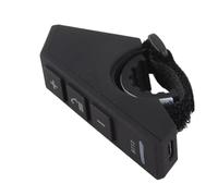 Cuifati Telecomando da Volante, Telecomando Multimediale da Manubrio per Moto Impermeabile IP67 con modalità Standby, per Musica e Chiamate, da Auto per IOS, V5.0, Litio