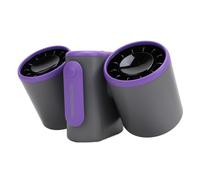 Cuifati Ventilatore, Ventilatore a Cintura, Ventilatore a Clip Portatile con Batteria da 8000 MAh, 15 Ore di Lavoro, Ventola Turbo USB a Doppia Testa con Luce LED, Ventola da