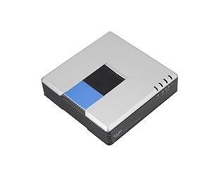 Cuifati VoIP Gateway, Pap2t NA Pap2t 2 Adattatore Telefonico Internet Porte, Supporta il Protocollo SIP V2, Voice Over IP Unlocked VoIP Gateway con RJ45 (Spina europea)