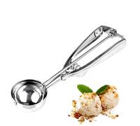 Cuillère À Glace En Acier Inoxydable - Pelle À Glace Solide Avec Poignée Antidérapante, Outil De Service Pour Sorbet, Maison, Pâtisserie, Boule De Facile À Former, Passe Au Lave-Vaisselle