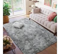 CUIMEI Tappeto Passatoia Cucina 110 x 200 cm, Classico Morbido e Soffice, Lavabile in Lavatrice, Anti Sfilo Multiuso, per Cucina, Corridoio Shaggy Tappeto Salotto Moderno, Grigio Chiaro