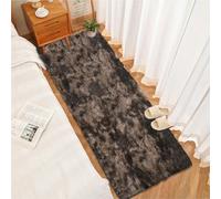 CUIMEI Tappeto Salotto Grande 45 x 160 cm, Lavabile Fino a 30 Gradi, Morbidissimo, Aspetto Pelliccia, Classico Morbido e Soffice, Tappeto Soggiorno Grande Soffice, marrone