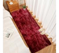 CUIMEI Tappeto Salotto Grande 45 x 175 cm, Lavabile Fino a 30 Gradi, Morbidissimo, Aspetto Pelliccia, Classico Morbido e Soffice, Tappeto Soggiorno Grande Soffice, rosso intenso