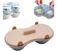 Cuiseur à œufs à l'eau, pour un petit-déjeuner sandwich facile à préparer, compatible avec le micro-ondes et le lave-vaisselle (arancione)