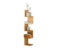 CUISGOR Libreria Creativa Angolo Rack Piccola Libreria Angolo Rack di Stoccaggio Rack Scrivania Scaffale di Immagazzinaggio Adatto per Soggiorno Studio Ufficio Libr
