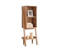 CUISGOR Libreria dal pavimento al soffitto Libreria Laterale Armadietto Scaffale Libreria Piccolo Armadietto Espositore Storage Adatto per Soggiorno Studio Ufficio Libreria