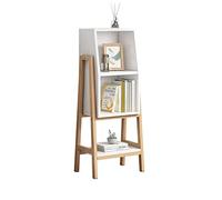 CUISGOR Libreria per uso domestico dal pavimento al soffitto Piccola libreria a 3 strati Scaffale dal pavimento al soffitto Libreria Forniture per ufficio Scaffale di archiviazione Scaffale libreria