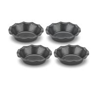 Cuisinart 4 Piece Fluted Tartlet Pan Set Mini-Metal-Bakeware Steel Alloy