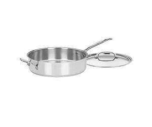 Cuisinart 733 - 30H classico da chef in acciaio 5 - 1/2-quart padella con manico e copertura