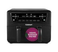 Cuisinart Friggitrice ad Aria XXL Zona Doppia | Senza PFAS | Frigge, arrostisce, griglia, cuoce, disidrata | Doppio cassetto 2x5,2L, oltre 8 porzioni | Parti lavabili in lavastoviglie