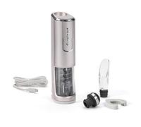 Cuisinart Apribottiglie a batteria con sigillatore sottovuoto | Apribottiglie a vite con tappo di sughero | Carica di 8 ore | Fino a 50 bottiglie | Tagliacapsule integrato