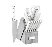 Cuisinart C77WTR-15P - Rivetto triplo forgiato, 15 pezzi, bianco/grigio