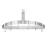 Cuisinart CRHC-22B Chef's Classic Half-Circle Wall-Mount Pot Rack, Brushed Stainless Scaffale da Parete per libreria, Inossidabile, in Acciaio Inox Spazzolato
