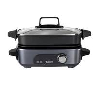Cuisinart Cook In 5 in 1 Multi Cooker | Grill, Sear, Steam, Simmer e Slow Cooker | Antiaderente, Piastre e padelle intercambiabili | Impilabile, facile da riporre | Efficienza energetica | Grigio