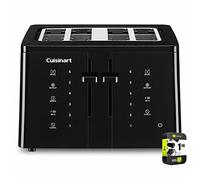 Cuisinart CPT-T40 4-Slice Touchscreen Toaster Black Bundle with 1 YR CPS Enhanced Protection Pack