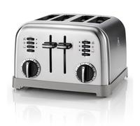 Cuisinart CPT180GE Tostapane 4 Fette Largo Slot 6 Programmi Acciaio Inox Silver