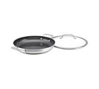Cuisinart FusionPlus FPS25-30D - Pentole antiaderenti in acciaio inox, padella da 30,5 cm con coperchio, tecnologia in ceramica PURELYSEAR senza PFA, antigraffio, manici larghi, lavabile in
