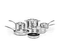 Cuisinart Set di pentole da 10 pezzi in acciaio inox a 5 strati, CC5-10