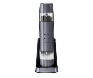 Cuisinart Set macinino elettrico per sale e pepe | Macinino per condimenti ricaricabile | Non sono necessarie batterie | Tappo di misurazione | Impostazioni di macinatura regolabili - Blu
