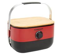 Cuisinart Venture BBQ a Gas Portatile | Design Compatto Stack n Go con Coperchio in Legno | Griglia in Ghisa Smaltata 993 cm² | Bruciatore 2,6 kW | Camping e Outdoor