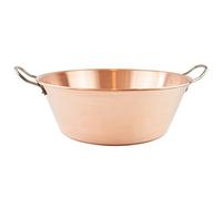 Cuisine Romefort | Vaso per marmellata in rame Ø 38 cm | Manici in acciaio inox | Vaso in rame liscio per la cottura di marmellata (L | 9 litri)