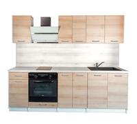 Cuisineandcie - Cucina completa ECO Rovere naturale 240 cm - Set di 7 mobili da cucina, Contenitore Cucina completa attrezzata