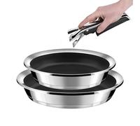 Cuisinox YCONNE - 2 padelle con rivestimento ceramico 24/28 cm e 1 maniglia