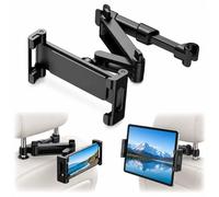 cuiv Supporto per tablet auto poggiatesta pieghevole e girevole a 360° | Supporto per tablet auto poggiatesta compatibile tablet da 4,9 a 12,9 pollici, fissaggio stabile per sedile posteriore