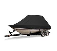Cujjsrwp Cargo Cover per Telo Copribarca Resistente per Acqua Marina Protezione Solare Protezione UV Copertura per Ormeggio Imbarcazioni A V 18-28 Piedi 210D Copertura Bagagliaio(26-28FT)