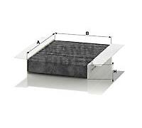MANN-FILTER CUK 1820-2 Filtro aria cabina - Filtro Antipolline con Carbonio attivato - (set da 2) per Autovetture + veicoli commeriali