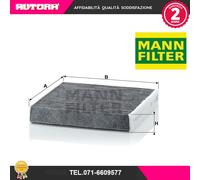 MANN-FILTER CUK 1827 Filtro aria cabina - Filtro Antipolline con Carbonio attivato - per Autovetture + veicoli commeriali