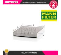 Filtro cabina MANN-FILTER CUK 2442