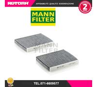 MANN-FILTER Filtro abitacolo CUK 2533-2 - antipolline carbonio attivato - set 2