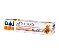 Cuki - Carta Forno Antiaderente su Entrambi Lati, con Taglierina, Formato 36x50 m