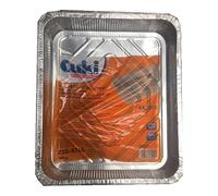 PZ 10 VASCHETTA IN ALLUMINIO DA CC 5000 PER LASAGNE PASTA AL FORNO E CANNELLONI TEGLIA ALTA CM 5 BASE CM 33,5 X CM 39,6