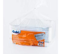 100 CONTENITORI TEGLIE PER ALIMENTI VASCHETTE ALLUMINIO 6 PORZIONI ASPORTO RESIS