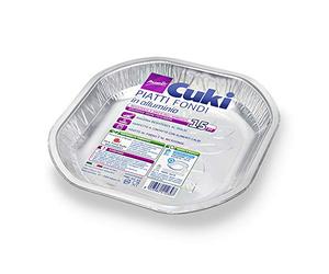 Cuki Piatti Fondi Cm 19,8X19,8 In Alluminio - 150 g