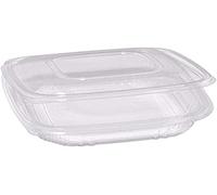 Cuki Professional 90553 Pack 50 Contenitori In Pp Coperchio Incernierato 18,5 x 18,5Cm H3,7Cm, Qc2-750