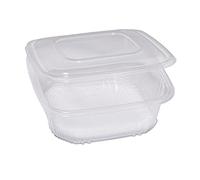 Cuki Professional 90554 Pack 50 Contenitori in Pp Coperchio Incernierato 21,5 x 21,5Cm H6,9, Qc3-2000