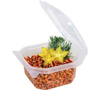 Cuki Professional - 48401052 - Contenitori in PP - con coperchio incernierato - 12 x 12 x 7,5 cm - Cuki Professional - pack 50 pezzi - 93193 - Conf. da 1 Pz. - 48401052