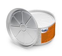 Cuki Professional Vaschette in Alluminio Tonde, ∅ 33 cm x h2 cm, 1 Confezione da 50 Pezzi