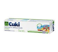 Cuki Sacchetti ermetici apri e chiudi riutilizzabili Formato grande 27x25 cm - 120 pz