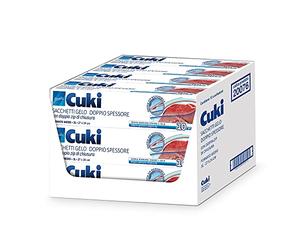 Cuki Sacchetti Gelo Doppio Spessore, 27 x 24 cm, 12 Confezioni, 120 Sacchetti