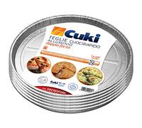 Cuki Teglie Cuocirapido Alluminio - Doppia Forza - 8 porz - tonde [TM32G] - 12 vaschette (Multipack)