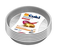 Cuki Vaschette Alluminio 10 Porzioni Ultra Forza, Tonde, 6 Conf. Da 2 Pezzi